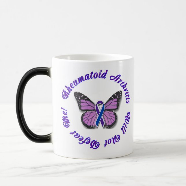 Rheumatoid Arthritis Awareness Ribbon Mug (Left)