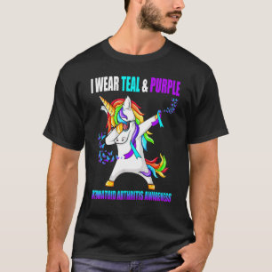 Rheumatoid Arthritis Awareness Ribbon Unicorn T-Shirt