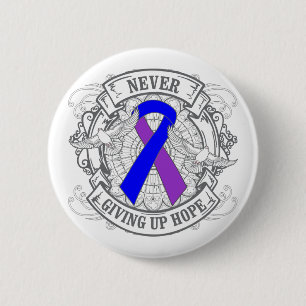 Rheumatoid Arthritis Never Giving Up Hope 6 Cm Round Badge