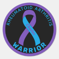 Rheumatoid Arthritis Warrior Ribbon Black Classic