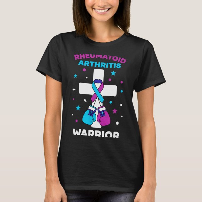 Rheumatoid Warrior Arthritis Awareness Joke T-Shirt (Front)