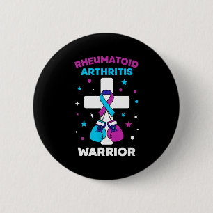 Rheumatoid Warrior Arthritis Awareness Meme 6 Cm Round Badge