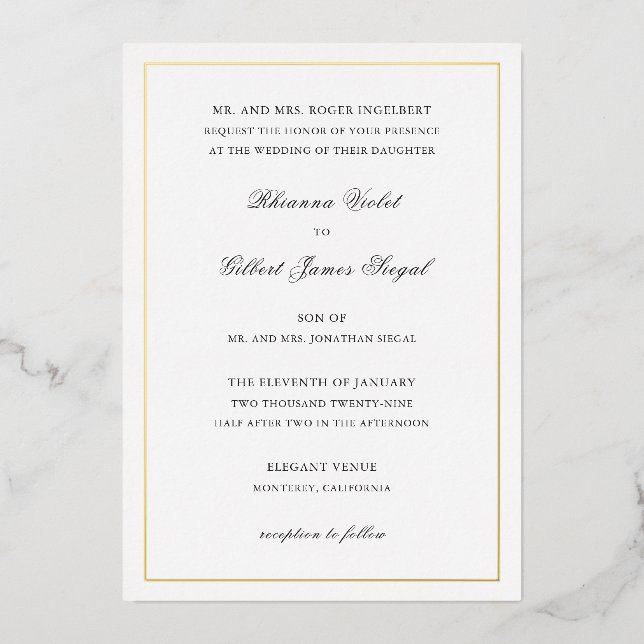 Rhianna Traditional Wedding (Front)