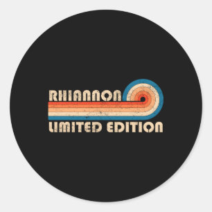 Rhiannon Name Personalised Classic Round Sticker