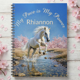Rhiannon's White Horse Slow Living Empowerment Notebook