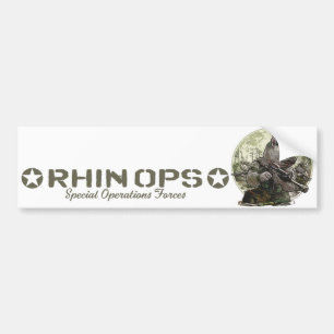 Rhin Ops Special Operations Forces Gear Bumper Sticker