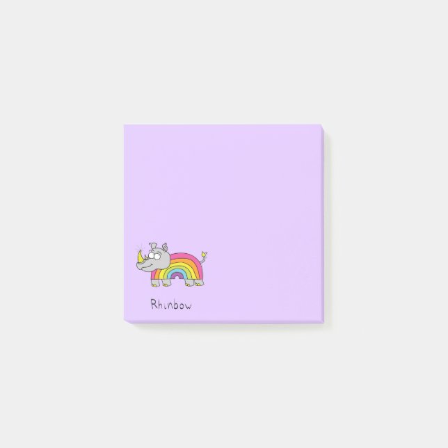 Rhinbow Rhino Rainbow Notes Purple (Front)