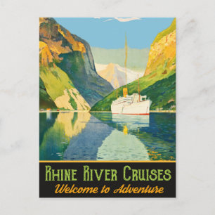 Rhine River Cruises,  Postcard