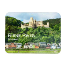 Rhine River - fridge magnet by Velvet Escape