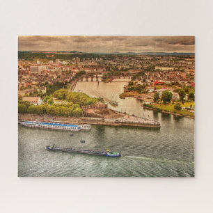 Rhine River, Germany Beautiful View Jigsaw Puzzle