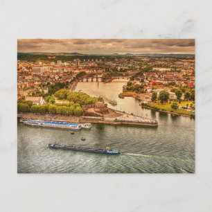 Rhine River, Germany Beautiful View Postcard