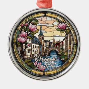 Rhine River Germany Metal Tree Decoration