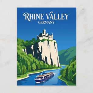 Rhine River Germany Postcard