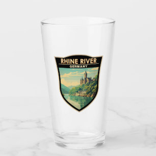 Rhine River Germany Section Travel Art Vintage Glass