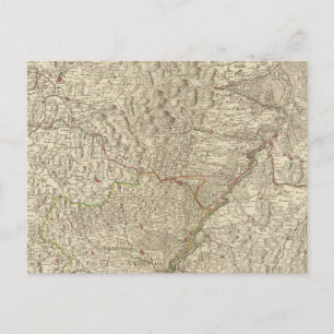 Rhine River Valley, France 2 Postcard