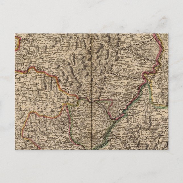 Rhine River Valley in Germany and France Postcard (Front)