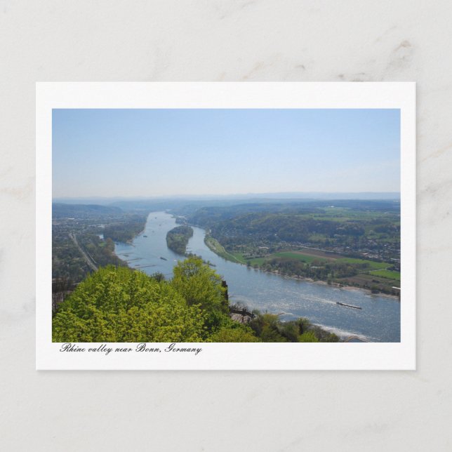 Rhine valley near Bonn, Germany Postcard (Front)