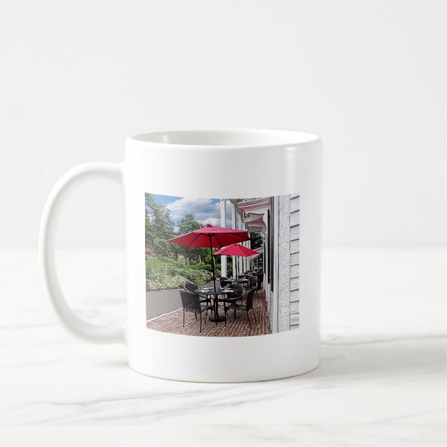 Rhinebeck NY - Outdoor Seating Coffee Mug (Left)