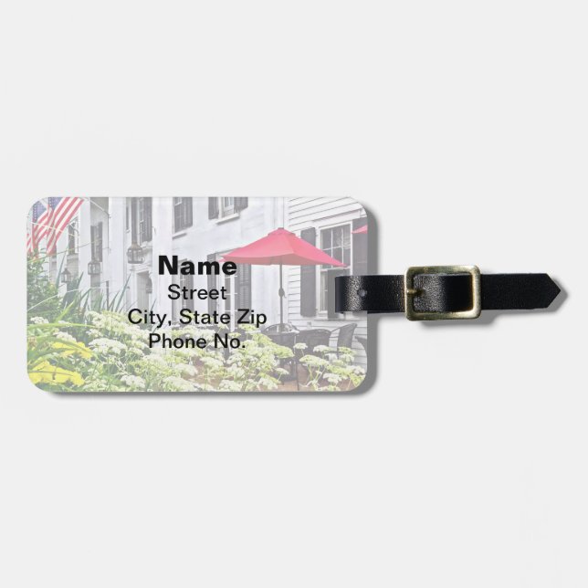 Rhinebeck NY - Outdoor Seating Luggage Tag (Front Horizontal)