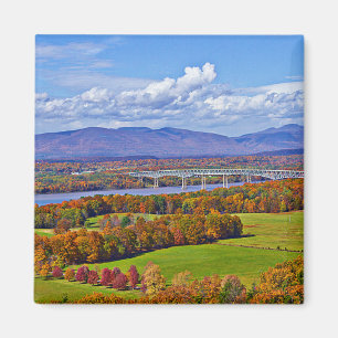 Rhinecliff Bridge in the fall Magnet
