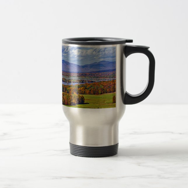 Rhinecliff Bridge in the fall Travel Mug (Right)