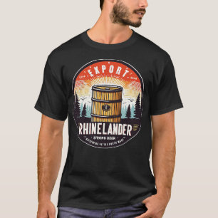 Rhinelander Beer Vintage Discontinued Brewery T-Shirt