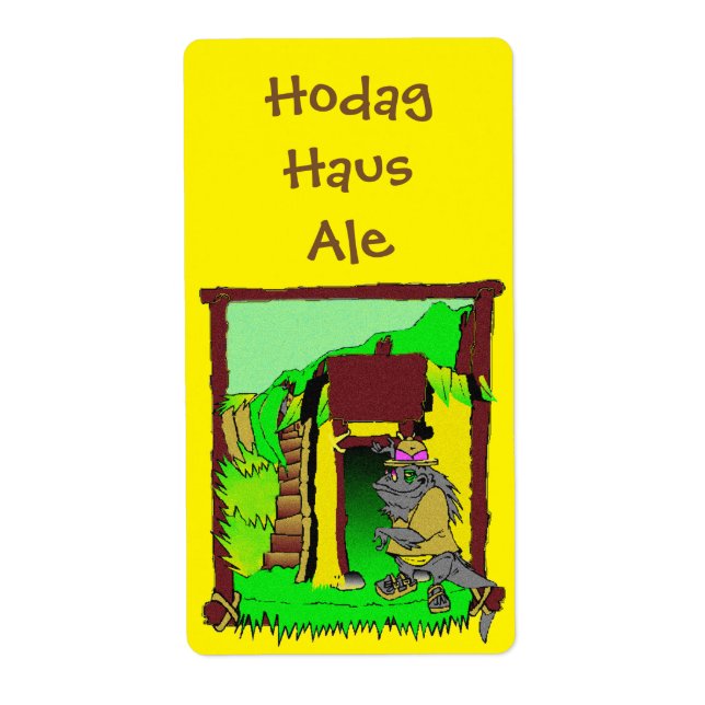 Rhinelander Hodag Haus Home Brew Beer Bottle Label (Front)