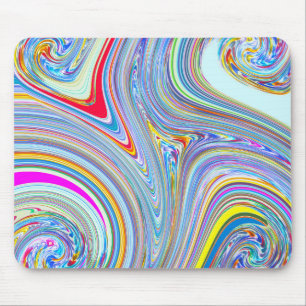 RhineStone 5 Swirl Mousepad