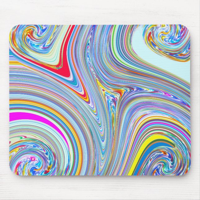 RhineStone 5 Swirl Mousepad (Front)