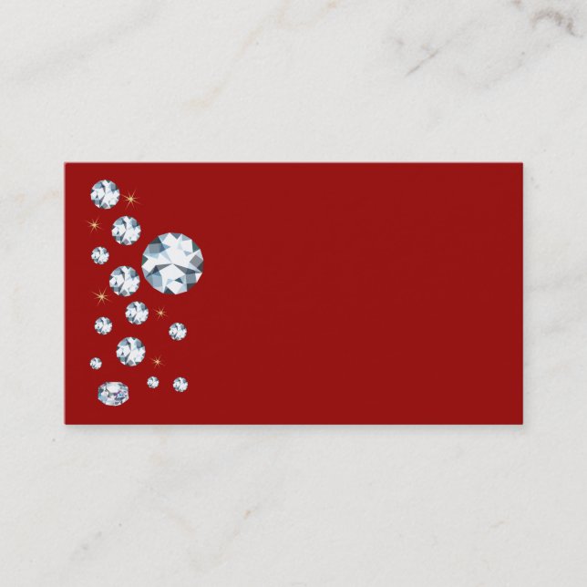 Rhinestone Business Cards (Front)