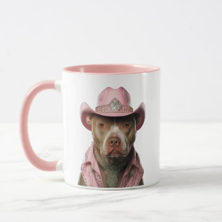Rhinestone Cowboy Pitbull Mug