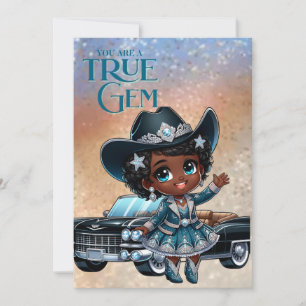 Rhinestone Cowgirl Any Event Personalised Card