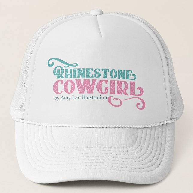 Rhinestone Cowgirl Logo Ball Cap (Front)