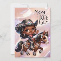 Rhinestone Cowgirl Mother's Day Personalised