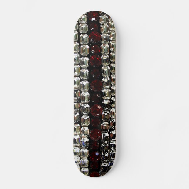 Rhinestone, diamonds, jewellery, gemstone, rubies  skateboard (Front)