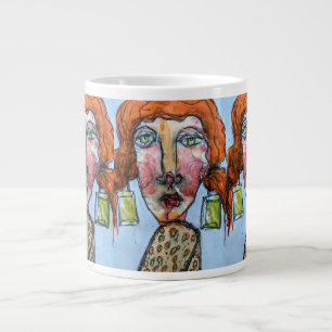 Rhinestone Girl Large Coffee Mug