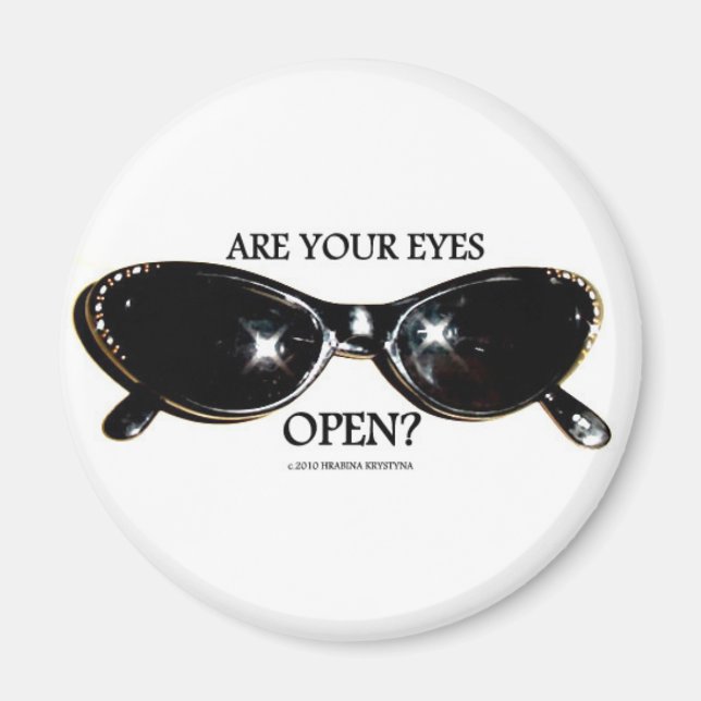 RHINESTONE SUNGLASSES MAGNET (Front)