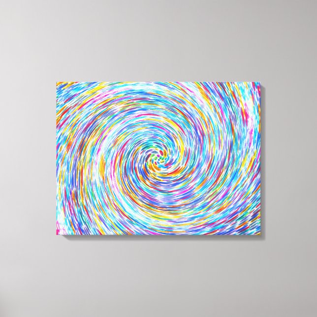 RhineStone Swirl Canvas Print (Front)