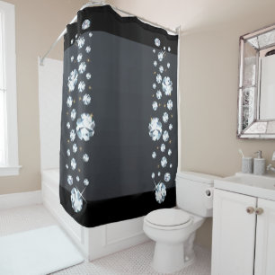 Rhinestones - Jewels Diamonds Shower Curtain