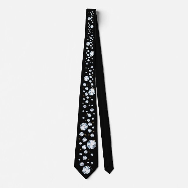 Rhinestones - Jewels Diamonds Tie (Front)