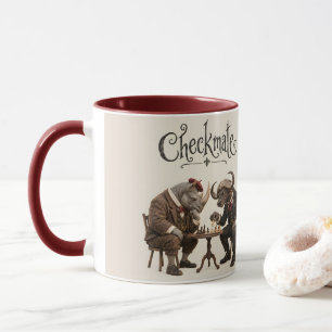Rhino and Buffalo Chess Duel Mug