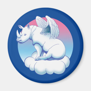 Rhino Angel - Rhinoceros Conservation Awareness Magnet