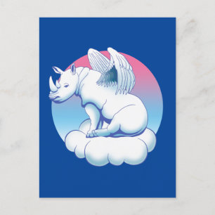 Rhino Angel - Rhinoceros Conservation Awareness Postcard