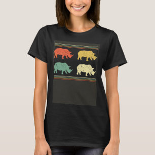 Rhino Animal Colourful Rhinos T-Shirt