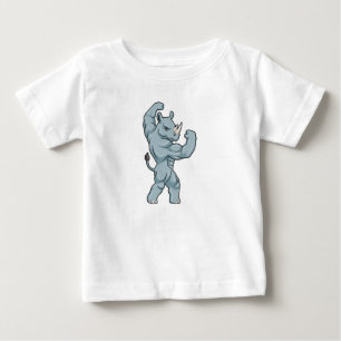 Rhino as Bodybuilder extreme Baby T-Shirt