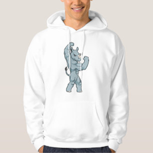 Rhino as Bodybuilder extreme Hoodie
