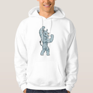 Rhino as Bodybuilder extreme Hoodie