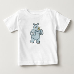 Rhino as Boxer at Boxing Baby T-Shirt