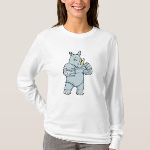 Rhino as Boxer at Boxing T-Shirt