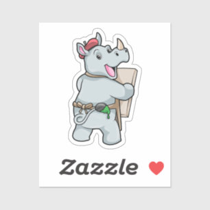 Rhino at Painting with Colours